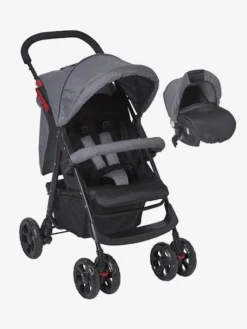 Combiné Duo Babycoque + Poussette Vertbaudet Primacity Noir/gris - Vertbaudet