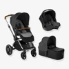 Combiné Trio Poussette Kawai + Nacelle Micro + Siège-auto Groupe 0+ Koos ISize R1 Collection 2022 JANE Noir (cold Black) - Jane