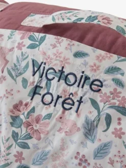Couchage De Sieste Maternelle MINILI VICTORIA Personnalisable Prune - Vertbaudet -Linge De Lit Enfant Boutique couchage de sieste maternelle minili victoria personnalisable 3