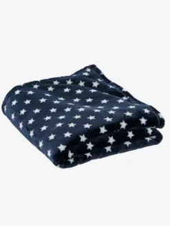 Couverture Enfant Microfibre Imprimée étoiles Marine Grisé Imprimé - Vertbaudet -Linge De Lit Enfant Boutique couverture enfant microfibre imprimee etoiles 2