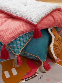 Couvre-lit EDEN INDIA Rose / Multicolore - Vertbaudet -Linge De Lit Enfant Boutique couvre lit eden india 1