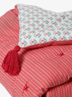 Couvre-lit EDEN INDIA Rose / Multicolore - Vertbaudet -Linge De Lit Enfant Boutique couvre lit eden india 3