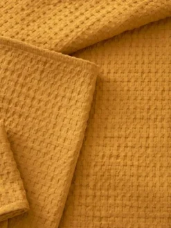 Couvre-lit Nid D'abeille Caramel - Vertbaudet -Linge De Lit Enfant Boutique couvre lit nid dabeille 2