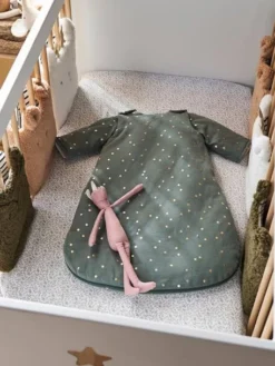 Drap-housse Bébé GREEN FOREST écru / Gris - Vertbaudet -Linge De Lit Enfant Boutique drap housse bebe green forest 1