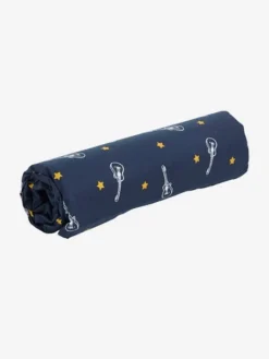Drap-housse Enfant ROCK STAR Marine Foncé - Vertbaudet -Linge De Lit Enfant Boutique drap housse enfant rock star 2