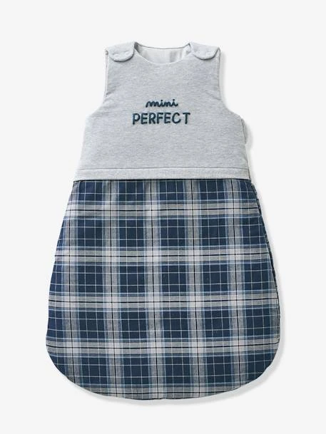 Gigoteuse Manches Amovibles MINI PERFECT Gris Chiné / Bleu - Vertbaudet 2 Gigoteuse Manches Amovibles MINI PERFECT Gris Chiné / Bleu - Vertbaudet – Image 2