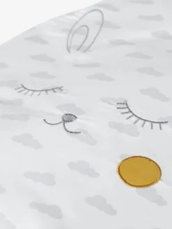 Gigoteuse Sans Manches LAPIN Blanc Motifs Gris - Vertbaudet -Linge De Lit Enfant Boutique gigoteuse sans manches lapin 1