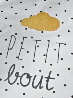 Gigoteuse Sans Manches PETIT BOUT Blanc Imprimé - Vertbaudet -Linge De Lit Enfant Boutique gigoteuse sans manches petit bout 1