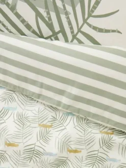 Housse De Couette Bébé TREK Oeko-Tex® Blanc Imprimé - Vertbaudet -Linge De Lit Enfant Boutique housse de couette bebe trek oeko tex 3