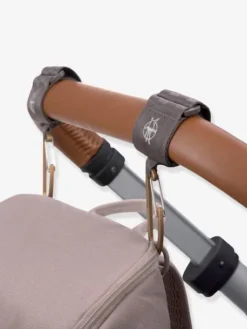 Lot De 2 Attaches Poussette Lässig Avec Mousqueton Anthracite - Lassig