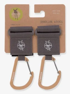 Lot De 2 Attaches Poussette Lässig Avec Mousqueton Anthracite - Lassig -Linge De Lit Enfant Boutique lot de 2 attaches poussette lassig avec mousqueton 3