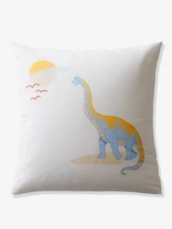 Parure Enfant JURASSIC CAMP Oeko-Tex® Blanc Imprimé - Vertbaudet -Linge De Lit Enfant Boutique parure enfant jurassic camp oeko tex 3