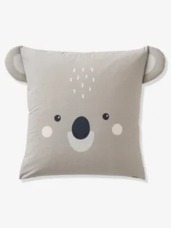 Parure Housse De Couette + Taie D'oreiller BIO* KOALA Gris / écru - Vertbaudet -Linge De Lit Enfant Boutique parure housse de couette taie doreiller bio koala 2