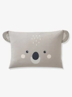 Parure Housse De Couette + Taie D'oreiller BIO* KOALA Gris / écru - Vertbaudet -Linge De Lit Enfant Boutique parure housse de couette taie doreiller bio koala 3