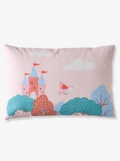 Parure Housse De Couette + Taie D'oreiller Enfant ABC PRINCESSE Mauve - Vertbaudet -Linge De Lit Enfant Boutique parure housse de couette taie doreiller enfant abc princesse 4