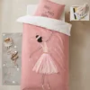 Parure Housse De Couette + Taie D'oreiller Enfant ENTRECHAT Rose - Vertbaudet