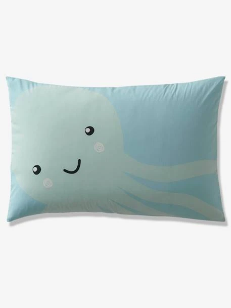 Parure Housse De Couette + Taie D'oreiller Enfant FONDS MARINS Bleu - Vertbaudet 3 Parure Housse De Couette + Taie D'oreiller Enfant FONDS MARINS Bleu - Vertbaudet – Image 3