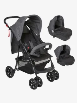 Poussette Combinée Vertbaudet Triocity II Gris Chiné - Vertbaudet