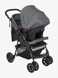 Poussette Combinée Vertbaudet Triocity II Gris Chiné - Vertbaudet -Linge De Lit Enfant Boutique poussette combinee vertbaudet triocity ii 4