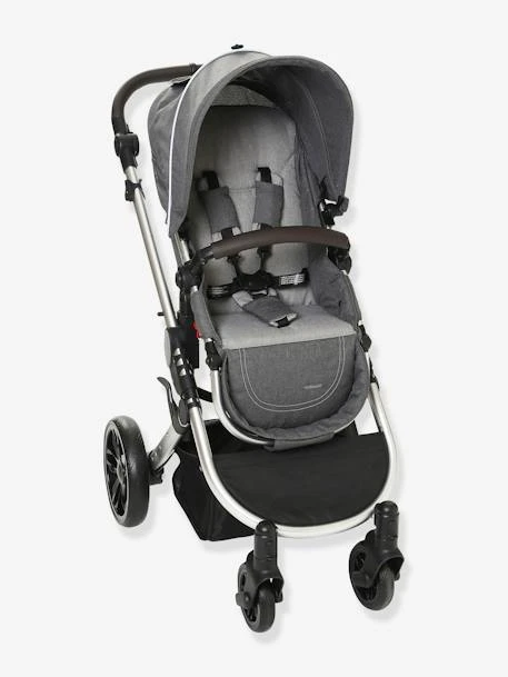 Poussette Combinée VERTBAUDET Urban III Gris Chiné - Vertbaudet 2 Poussette Combinée VERTBAUDET Urban III Gris Chiné - Vertbaudet – Image 2