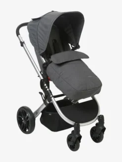 Poussette Réversible Combinée Vertbaudet Bicity+ Gris Aluminium - Vertbaudet -Linge De Lit Enfant Boutique poussette reversible combinee vertbaudet bicity 1