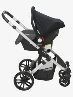 Poussette Réversible Combinée Vertbaudet Bicity+ Gris Aluminium - Vertbaudet -Linge De Lit Enfant Boutique poussette reversible combinee vertbaudet bicity 4