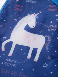 Sac De Couchage Mon Premier Readybed® Avec Matelas Intégré Et Tête De Lit LICORNE Bleu - Vertbaudet -Linge De Lit Enfant Boutique sac de couchage mon premier readybed avec matelas integre et tete de lit licorne 1