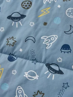 Sac De Couchage Personnalisable Cosmos Bleu - Vertbaudet -Linge De Lit Enfant Boutique sac de couchage personnalisable cosmos 4