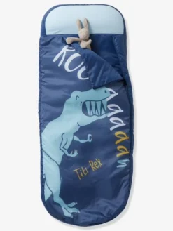 Sac De Couchage Readybed® Avec Matelas Intégré DINO RAMA Bleu Foncé - Vertbaudet -Linge De Lit Enfant Boutique sac de couchage readybed avec matelas integre dino rama 1