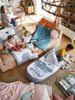 Sac De Couchage Renard Vert Grisé Imprimé - Vertbaudet -Linge De Lit Enfant Boutique sac de couchage renard 8