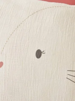 Taie D'oreiller Bébé En Gaze De Coton GRENIER écru - Vertbaudet -Linge De Lit Enfant Boutique taie doreiller bebe en gaze de coton grenier 2