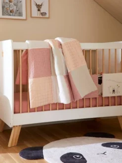 Tapis De Sol Patchwork GIRLY VICHY Rose / Multicolore - Vertbaudet -Linge De Lit Enfant Boutique tapis de sol patchwork girly vichy 1