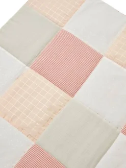 Tapis De Sol Patchwork GIRLY VICHY Rose / Multicolore - Vertbaudet -Linge De Lit Enfant Boutique tapis de sol patchwork girly vichy 2