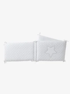 Tour De Lit PLUIE D'ETOILES Blanc - Vertbaudet -Linge De Lit Enfant Boutique tour de lit pluie detoiles 2
