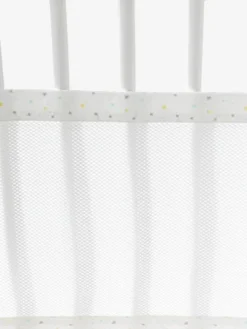 Tour De Lit Respirant Etoiles Du Soir Blanc - Vertbaudet -Linge De Lit Enfant Boutique tour de lit respirant etoiles du soir 1