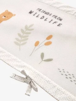 Tour De Lit Respirant WILDLIFE écru / Multicolore - Vertbaudet -Linge De Lit Enfant Boutique tour de lit respirant wildlife 1