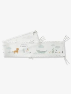 Tour De Lit Respirant WILDLIFE écru / Multicolore - Vertbaudet -Linge De Lit Enfant Boutique tour de lit respirant wildlife 2
