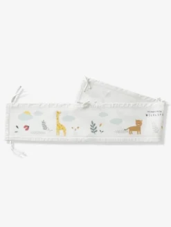 Tour De Lit Respirant WILDLIFE écru / Multicolore - Vertbaudet -Linge De Lit Enfant Boutique tour de lit respirant wildlife 3