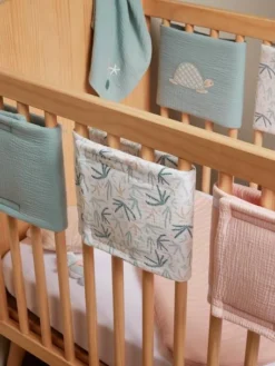 Tour De Lit / Tour De Parc Pare-chocs SOUS L'OCÉAN Rose - Vertbaudet -Linge De Lit Enfant Boutique tour de lit tour de parc pare chocs sous locean 2